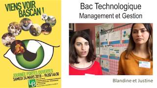 Présentation du Bac STMG Sciences et Techniques du Management et de la Gestion [upl. by Nelg]