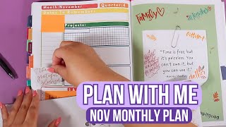 🗓️ Plan With Me  November 2024 Monthly Plan With Me ⏰ Every Minute Counts Planner [upl. by Nate]