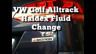 Volkswagen Golf Alltrack Haldex Maintenance fluid change 4motion R Sportwagen [upl. by Ecinehs]