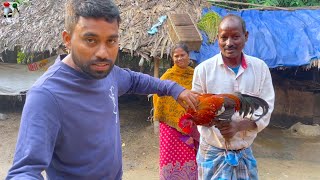 শীতের শুরুতেই গ্রামের দেশি লাল মোরগ ধরে রান্না করে খাওয়া  winter special red country chicken curry [upl. by Raddi]