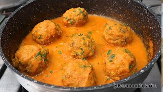 Albóndigas en salsa albóndiga caseras Receta fácil y deliciosa [upl. by Fabian397]