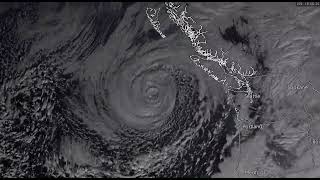 Bomb Cyclone off Pac Coast 11202024 [upl. by Twum]