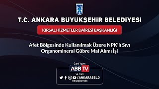 KIRSAL HİZMETLER DAİ BŞKLIĞIAfet Bölg Kull Üzere NPKlı Sıvı Organomineral Gübre Mal Alımı İşi [upl. by Oiramd]