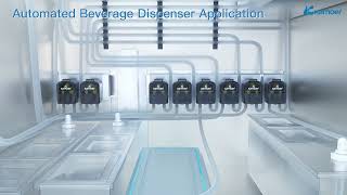 Kamoer  Automated beverage dispenser —— KDS3000 Peristaltic Pump kamoer peristalticpump lab [upl. by Ielerol]