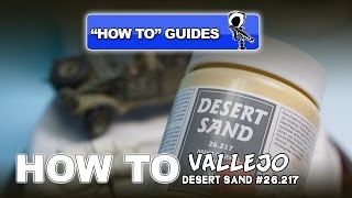 VALLEJO DESERT SAND  DIORAMA HOW TO GUIDE [upl. by Efeek201]