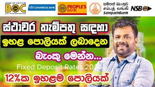 Fixed Deposit Interest Rates in Sri Lanka I Best Bank Fixed Deposit Interest Rates [upl. by Olshausen]