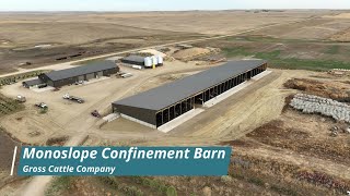 Livestock Monoslope Confinement Barn Gross Cattle Company [upl. by Ronica]