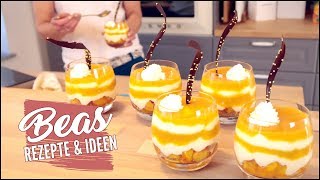 Dessert Solero oder Split Eis Art im Glas Rezept  Einfache Schoko Deko Idee  Nachtisch [upl. by Benedetto]