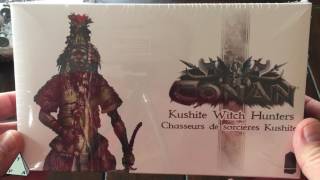 Kushite Witch Hunters amp Crossbowmen Conan expansion unboxing  The Players Aid [upl. by Lenod405]