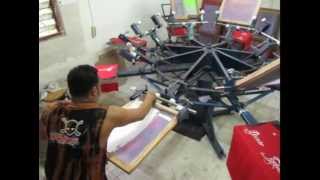 Discover your own talents and how to screen print your own teeshirt in Kuta Bali Indonesia [upl. by Agem]