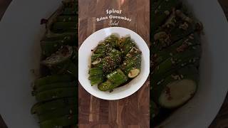 Spicy Spiral Asian Cucumber Salad 🌶️🥒 shortsvideo [upl. by Netsyrc284]