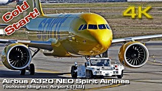 New A320 Neo Spirit Airlines Cold Start  4K Delivery Flight USA N912NK [upl. by Emelin]