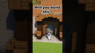 Minecraft Mine Entrance⛏️ shorts [upl. by Rusel]