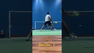 The love in my terms 🥰 powersmash badminton badmintontraining [upl. by Weasner]