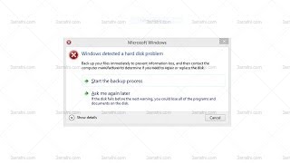 شرح حل مشكله Windows has detected a hard disk problem [upl. by Eednil195]