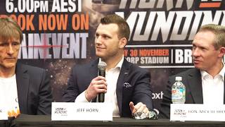 🔴Jeff Horn v Anthony Mundine Final Press Conference 🥊 [upl. by Skylar]