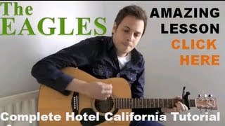 How To Play Hotel California On Guitar  Hotel California Chords  Easy Guitar Lesson [upl. by Utta]