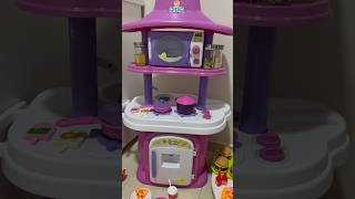 Arrumando a mais linda cozinha de brinquedo comidinhas shorts viral brinquedos meninas [upl. by Laohcin]