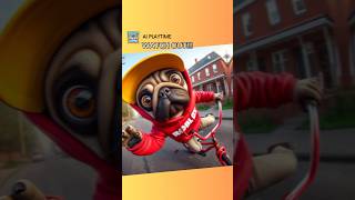 Pug Wipes Out on a Bike 🚴‍♂️🐾 Watch the Funny Crash memes [upl. by Lynelle]