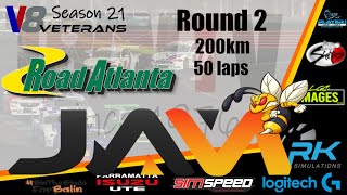 Round 2 of the v8 Veterans from Road Atlanta [upl. by Oetsira]