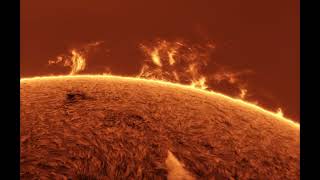 Time lapse of large solar prominence on the Sun July 19 2023 [upl. by Araminta]