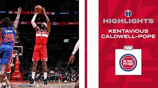 Highlights Kentavious CaldwellPope scores 16 vs Pistons  21422 [upl. by Burkitt286]