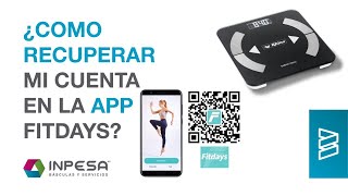 ¿Cómo recuperar mi cuenta en la app Fitdays [upl. by Odnumde613]