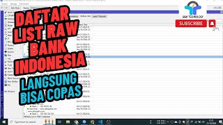 Daftar List RAW Bank Indonesia Mikrotik [upl. by Ohara]