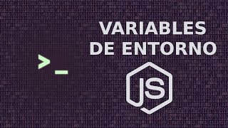 Variables de Entorno en Nodejs  dotenv amp crossenv [upl. by Zulch]