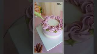 Simple Cake Decorating Ideas cake cakedecorating cakedesign shorts shortsvideo short [upl. by Ehudd]