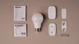 Install TRÅDFRI starter kit with RODRET wireless dimmer [upl. by Neelhtak972]