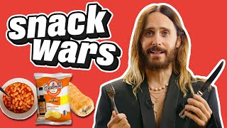 Jared Leto Is Obsessed With British Food  Snack Wars [upl. by Arihday291]