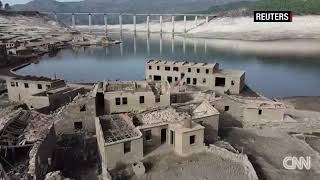 Stunning video shows Aceredo ghost village revealed by drought [upl. by Pallua781]