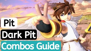 Pit Smash Ultimate Pit Combos  Dark Pit Smash Ultimate Dark Pit combos  How to play Pit [upl. by Artim]