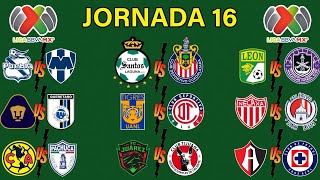 JORNADA 16 LIGA MX APERTURA 2024 [upl. by Layol41]