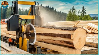 45 Incredible EXTREME Fastest Big Wood Sawmill Machines Working [upl. by Martinson1]