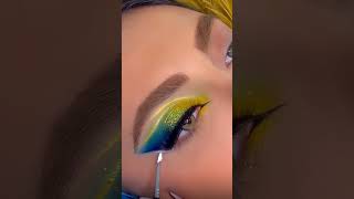 Beautiful colourful eyes 🌈must try✨cosmetics crease eyemakeup eyes makeup trending subscribe [upl. by Aikar189]