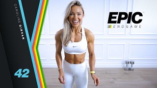 EFFECTUAL Upper Body Workout with Dumbbells  EPIC Endgame Day 42 [upl. by Einnil]