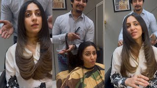 how to feathercut layers cutcutting style bal cutting advence कट केसे करे [upl. by Nnovahs]