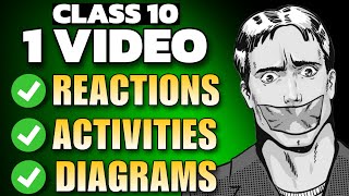 1 video 40 MARKS🔥 Class 10 Science ReactionsActivitiesDiagrams in 1 SHOT🔥 [upl. by Errick]