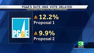 CPUC delays vote over proposed PGampE rate increases [upl. by Yelnik]