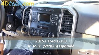 4quot to 8quot Upgrade w SYNC 3  2015  2017 Ford F150 [upl. by Licna148]