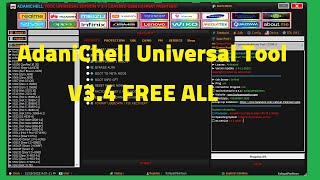 AdaniChell Universal Tool V3 4 FREE الاداه المجانيه لجميع عمليات السوفت وير [upl. by Aihseyt407]