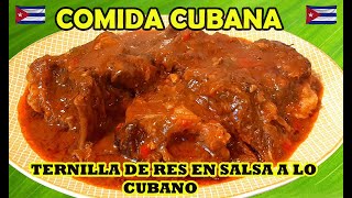 TERNILLAS DE RES EN SALSA CUBANOCostillas de Res en salsa [upl. by Shirlie]