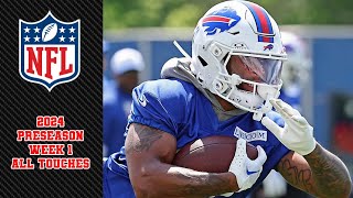 Bills Rookie RB Ray Davis ALL TOUCHES In Debut  2024 Preseason Week 1 Highlights [upl. by Ayrb]