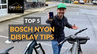 Top 5 Bosch Nyon EBike Display Quick Tips [upl. by Sucramel294]