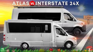 Airstream Atlas vs Interstate 24X 2023 Touring Coaches [upl. by Eva]