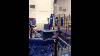 International Gymnastics Camp Shannon Neate double twisting double back [upl. by Sucramej679]