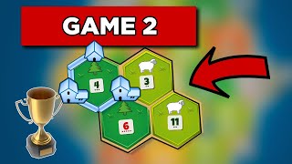 Tournament Game 2 Retired Catan Pro Plays His First Tournament in Months… [upl. by Adnerak]