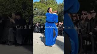 Cardi B walking for Balenciaga FW24 show cardib balenciaga fw24 [upl. by Nameloc]